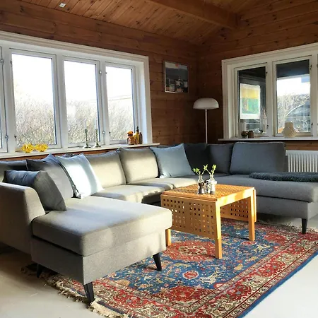 Log House Near Beautiful Nature In Skagen